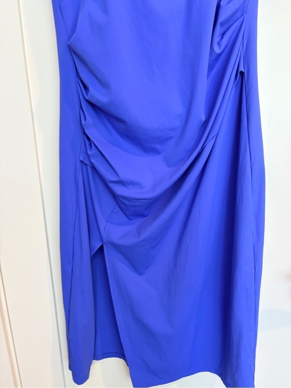 Halara Ruched Side Slit Dress – Size Large - Picture 8 of 9